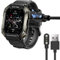 Blueshaweu Giaogor Ladekabel Kompatibel mit XINGHESF 2022 Smartwatch herren, Kabel Ladegerät Ladestaion für XINGHESF C20 /Slothcloud C20 Smartwatch (schwarz)