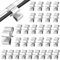 DEWIN 50pcs Solar Cable Clips, Solar Panel Wire Clips Electrical Cord Management PV Cable Clamp Trailer Frame Wiring Clips for Boat Trailer(22 * 18mm)