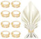 Serviettenringe Set Gold Metall - 8 Stück Ramadan Kareem Letter Vintage Eid