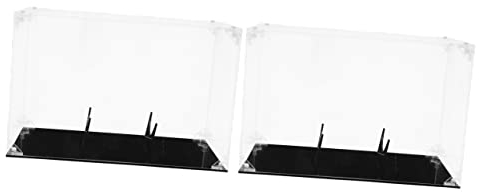 Alipis 2er-Box Fußball Männer Vitrine Aus Acryl Jersey Vitrine Schaukasten Vitrine Mit Rahmen Aus Jersey Rugby-Koffer Aus Acryl Rugby-vitrine Acrylbox Abnehmbar