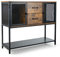 KOMFOTTEU Aparador Industrial para Cocina, Mueble de Almacenaje con Cajones y Armarios con Puertas de Malla Metálica y Estantes, Armario Auxiliar para Salón, Cocina, Comedor, 100 x 35 x 85 cm