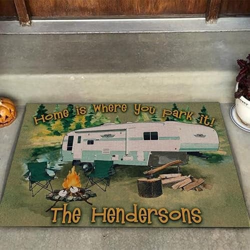 Door Mat Entrance door matts indoor Go Camping Doormat Home is Where You Park It home decor