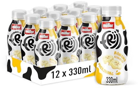 Muller FRijj Banana Milkshake 330ml (12 Pack)