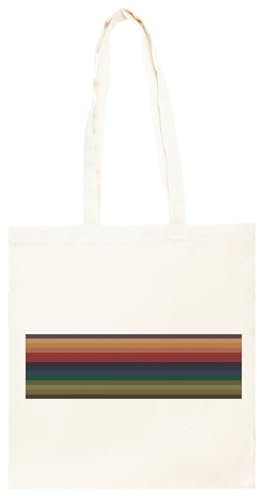 Genérico Decimotercer Doctor Rayas Saco De Algodón Unisex Totebag Beige