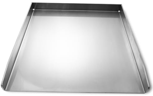 Plancha Edelstahl Grillplatte | passend für Burnhard Fred - Large 41,5x40cm | 4mm Massiv