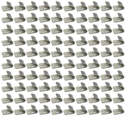 100Stk Sofa Federklammern aus Metall, Polstermöbel Sofa-Clips Möbel Feder Reparatur Set Reparaturteile für Couch, Stuhl, Bett