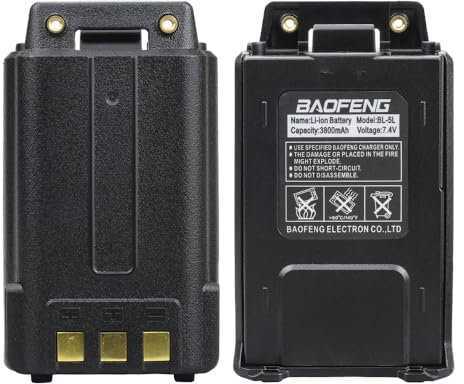 Batterie UV-5R BL-5L 3800mAh Batterie Support Rechargeable Type-C USB Charge directe pour Talkie-walkie UV-5R UV-5R Plus UV-5RA UV-5RE BF-F8 BF-F8HP GT-5R UV-5X3