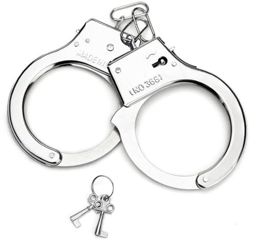 AYVRUOP Handschellen für Kinder aus Metall, Handcuffs, 1 Stück