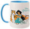 Widdop and Co. - Tasse Disney Princesse Jasmine – Bleu/Blanc Thé & Café en grès émaillé Icônes et méchants – Produit sous licence officielle Disney (325 ml).