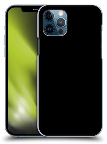 Head Case Designs Blau Blockfarben Harte Rueckseiten Handyhülle Hülle Huelle kompatibel mit Apple iPhone 12 / iPhone 12 Pro