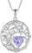 FJ Tree of Life Necklaces for Women 925 Sterling Silver Family Tree Pendant Alexandrite Necklace June Birthstone Jewellery Birthday Gifts for Her