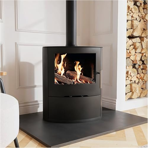 Black Cast Iron Multi Fuel Stove 6.9kW - AmberGlo