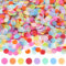 Hopton Konfetti 6000 Stück, Geburtstag Konfetti Bunt 50g, Mehrfarbig Runde Streudeko, Papier Pastell, Bunte Papier Confetti Tischdeko für Geburtstag Hochzeit Party Dekoration