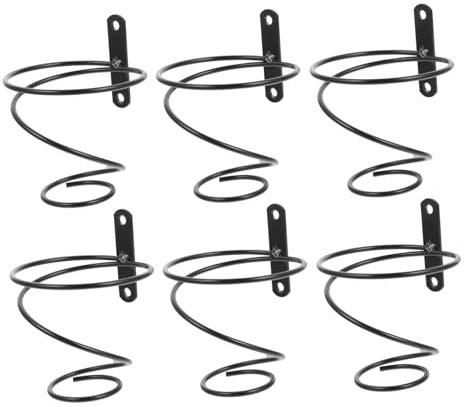 Cabilock 6piezas Botellero Colgante De Pared De Metal y Hierro para Exhibir Botellas De Vino Tinto El Hogar Organizador De Vinoteca Botellero De Pared