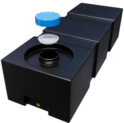 Varile Neo Réservoir d'eau Potable, 120 l, résistant au Transport, Convient à Un Usage Alimentaire, pour Bateau, Camping-Car, remorque (Noir)