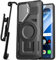 Encased Explorer Series for Samsung Galaxy S25 Case with Belt Clip Holster - Heavy-Duty Hinged Camera Lens Cover and Kickstand (Compatible with MagSafe Wireless Charging)