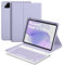 Bettdow Funda con Teclado para Xiaomi Pad 7 11.2 2024, Español Ñ Desmontable Teclado con Funda Protectora para Xiaomi Pad 7/ Pad 7 Pro 11.2 Pulgadas 2024, Púrpura