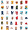 HEZHUO 36pcs Kid Cake Toppers for Birthday Decorations,Characters Figures for Game Party Bag Fillers,Ideal for boys and girls decorations
