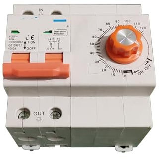 JEQGDLUI Interrupteur temporisé for disjoncteur Bipolaire 63 A 220 V 230 V 240 V 50 Hz(220V 63A Max)
