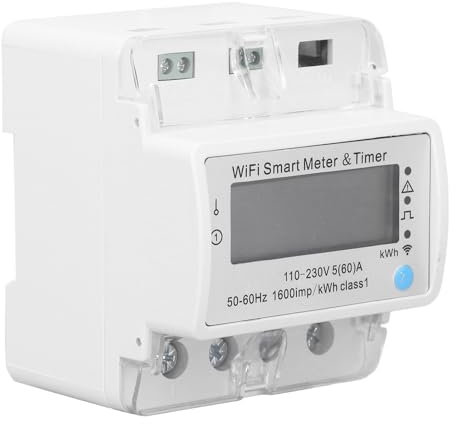 KENANLAN Monitoraggio Smart Energy WiFi Smart Meter, Monitoraggio dei Dati in Tempo Reale, Lunga Durata di Servizio, per Ridurre il Consumo di elettricità