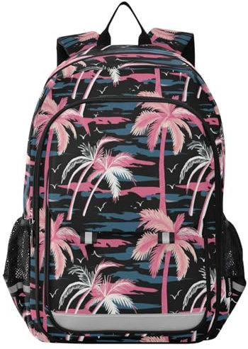 ODAWA Palmen-Rucksack, leicht, für Schule, Mädchen, Jungen, 43,2 cm