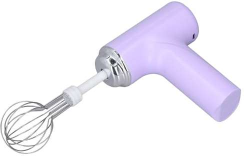 Pretfy Elektrischer Eierschläger Schnurloser Handmixer - Handheld -Eianschläge für Creme und Salatdressing (Lila)