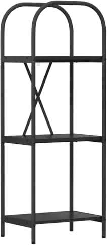 vidaXL Modern Standalone Shelving Unit - Living Room Shelves, Wooden Bookcase, Rectangular Shelf, Display Decoration, Book Organizer, Library for Home
