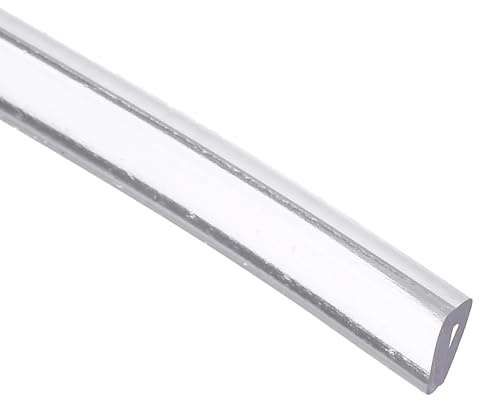sourcing map Clear Edge Trim, 9.8Ft Silicone U Channel Edge Protector, Edges Guards Fits 1/32-3/32 for Car Doors Sheet Metal Parts (3/16 W x 9/32 H)