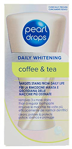 Pearl Drops - Aufhellende Zahnpasta, Coffee and Tea - 50 ml - [6er Pack]