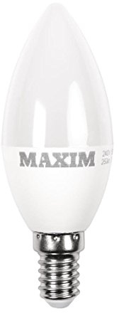 Maxim LED Candle Small Edison Screw (Cool White) - 6watt (40watt) (Pack 10), 40MLCSESCW5X10