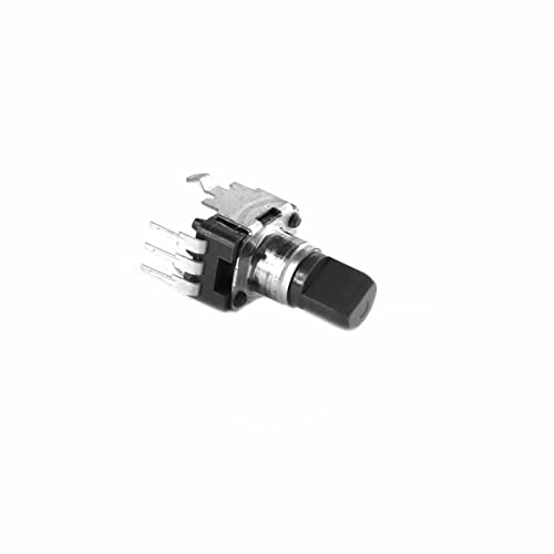 PCB Potentiometer für Printmontage, 10K lin, stehend, H 15mm, 6mm Achse abgeflacht, ALPS Serie RK09K/RK09D