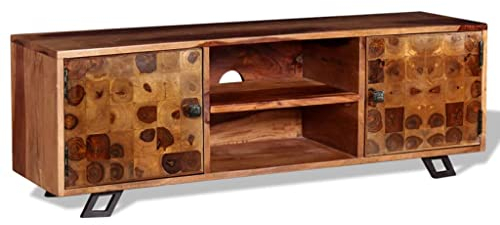 vidaXL Sheesham Holz Palisander Fernsehschrank Fersehtisch TV Schrank Lowboard