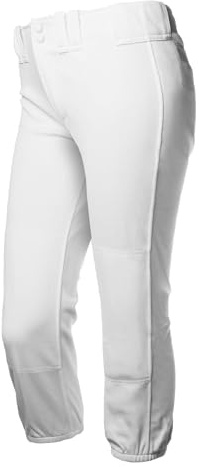 RIP-IT Klassische Softball-Hose für Mädchen, Mädchen, Mädchen Klassische Softball-Hose, Weiß, Größe S, Weiß, Small