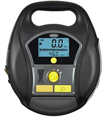 Ring RETC6000 Gonfleur de Pneu sans fifil 4 en 1 avec Pompe à air, Blanc à LED, Prise USB de 2,4A