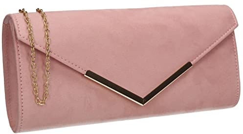 SwankySwans Women's Leona Clutch Bag, Pink, One Size