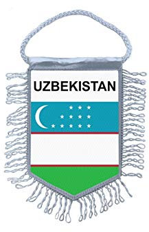 Akachafactory Wimpel mini Flagge Fahne flaggen miniflagge usbekistan