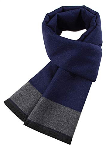 Ueither Herren Weich Warm Herbst und Winter Schal Komfortabel Eleganter Tartan Schals (180cm x 30cm, Farbe 35)