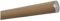 TIBU Eiche Handlauf Holz Geländer unbehandelt roh fein geschliffen 42 mm mit Edelstahl Endstücken ohne Halter Länge: 1000 mm / 100 cm / 1,0 m Enden: leicht gewölbte Edelstahlkappe