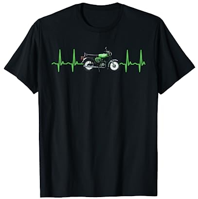 Simson-S51 EKG Frequenz Motorrad Herzschlag T-Shirt