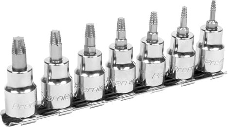 Sealey AK62263 7pc 3/8 Dr. TRX Star Socket Set for Removal of Damaged Torx Screws