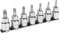 Sealey AK62263 7pc 3/8 Dr. TRX Star Socket Set for Removal of Damaged Torx Screws