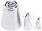 3PCS Large Size Round Metal Cake Cream Decoration Tip Stainless Steel Piping Icing Nozzle Pastry Tool Baking Tools #1A #2A #3A (Color : 1 113 352)