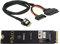 NFHK NGFF M-Key NVME to SFF-8654 Slimline SAS Card Adapter and U.2 U2 SFF-8639 NVME PCIe SSD Cable for Mainboard SSD