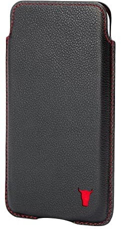TORRO Phone Sleeve Case Compatible With iPhone - 6.9/6.7 Inch Screen Size - Quality, Genuine Leather Pouch Cover, Slim and Lightweight (Black)