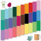 LUCKIGUCK Infusible Transfer Ink Sheets 30 Stück/Set, Solid Color Vorgedrucktes gefärbtes Sublimationspapier 4.5X 12 Eisen auf T-Shirt und Tasse