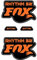 Adesivi compatibili con forcella bici Fox Rhythm 32 29''