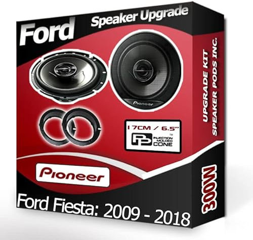 Fiesta Speaker upgrade Rear Door Pioneer car speakers 6.5 17cm 300W