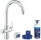 GROHE Blue Pure Start Curve - Einhand- Spültischarmatur Starter Set mit Filterfunktion (C-Auslauf, inkl. Filter & Filterkopf, Einlochmontage), chrom, 30593000