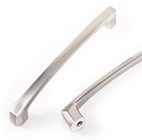 COTYKILEY 10 Pack 5Inch(128mm) Brushed Satin Nickel Kitchen Cabinet Handles Silver Cabinet Pulls Cabinet Door Handles Kitchen Cabinet Hardware Cupboard Drawer Pulls Dresser Handles