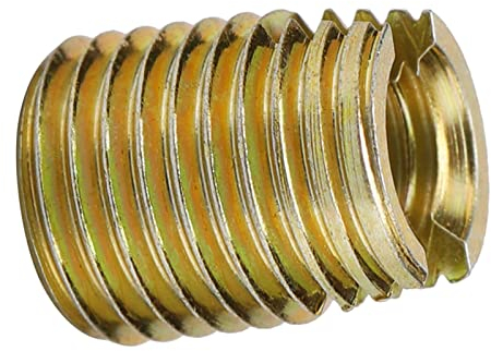 20 Stück 302 Kohlenstoffstahl Selbstschneidendes Gewindeeinsatz Zubehör M12 Gewindebuchse auf 8 M5 Intern (Innen M12 * 1,75 Außen M16 * 1,5 Länge 22 mm)
